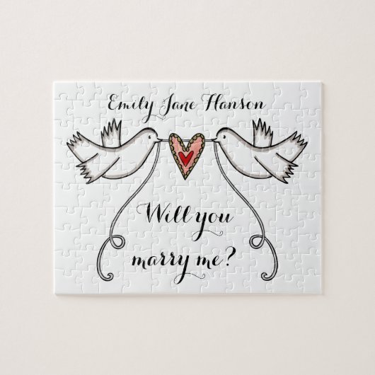 Gepersonaliseerd voorstel zal je me puzzelen legpuzzel (Horizontaal)