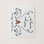 Gepersonaliseerd voorstel zal je me puzzelen legpuzzel (Verticaal)