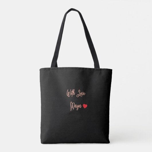 Gepersonaliseerd vreugdevol en helder Wildflower-o Tote Bag (Achterkant)