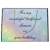 Gepersonaliseerd Vriendin Birthday Groot Cadeauzakje (Voorkant)