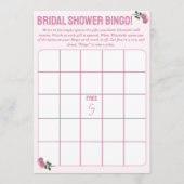 Gepersonaliseerd Vrijgezellenfeest Bingo spel Advieskaart (Voorkant)