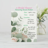 Gepersonaliseerd Vrijgezellenfeest, Bloemen Kaart (Staand voorkant)