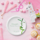 Gepersonaliseerd Vrijgezellenfeest Lucky Bamboo Ye Papieren Bordje (Feest)