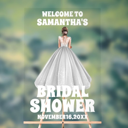 Gepersonaliseerd Vrijgezellenfeest Welkom Acryl Bord (Neutraal)