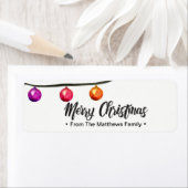 Gepersonaliseerd, Vrolijk Kerstfeest, Familie, Wat Etiket (Insitu)