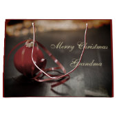 Gepersonaliseerd Vrolijk Kerstmis oma ontwerp Large Cadeautasje (Voorkant)