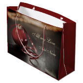 Gepersonaliseerd Vrolijk Kerstmis oma ontwerp Large Cadeautasje (Achterkant Gekanteld)