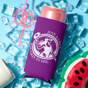 Gepersonaliseerd vrouw Disc Golf Seltzer Blikjeskoeler