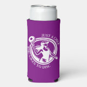 Gepersonaliseerd vrouw Disc Golf Seltzer Blikjeskoeler (Seltzer Voorkant)