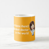 Gepersonaliseerd Vrouw Doctor Best Dr. in de werel Koffiemok (Center)