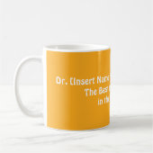 Gepersonaliseerd Vrouw Doctor Best Dr. in de werel Koffiemok (Links)