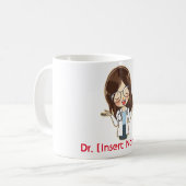 Gepersonaliseerd Vrouw Doctor, ik ben arts Koffiemok (Voorkant links)
