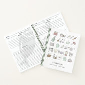 Gepersonaliseerd vun-koken pictogrammen Notitieboe Notitieboek (Binnen)