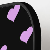 Gepersonaliseerd vuurroze harten pickleball paddle (Links Detail)