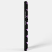 Gepersonaliseerd vuurroze harten samsung galaxy hoesje (Rechterkant)