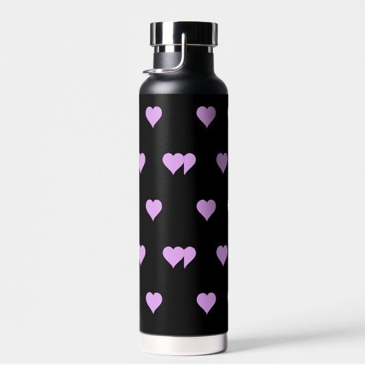 Gepersonaliseerd vuurroze harten waterfles (Rechts)