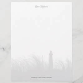 Gepersonaliseerd vuurtoren Shoreline Briefhoofd