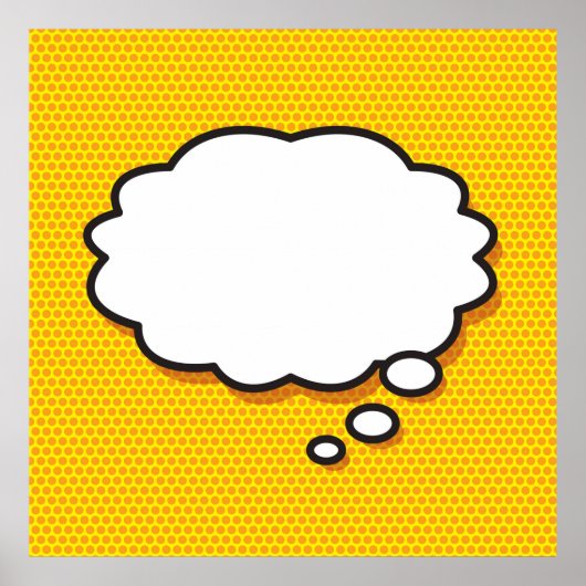 Gepersonaliseerd Waar ik aan denk Poster (Voorkant)