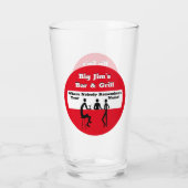 Gepersonaliseerd waar niemand Jouw naam herinnert Glas (Achterkant)