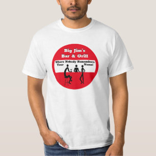 Gepersonaliseerd waar niemand Jouw naam herinnert T-shirt