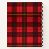 Gepersonaliseerd Wallace Tartan Gedeelte Recipe Notitieboek (Achterkant)