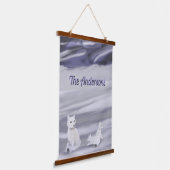 Gepersonaliseerd wandtapijt van Fox Family Hangend Wandkleed (Gebogen)