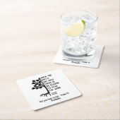 Gepersonaliseerd WANNEER DE ROOTEN Inspirerend VAN Kartonnen Onderzetters (Insitu)