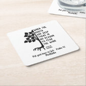 Gepersonaliseerd WANNEER DE ROOTEN Inspirerend VAN Kartonnen Onderzetters (Schuin)