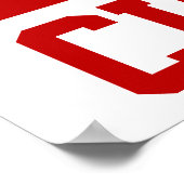 Gepersonaliseerd Washington D.C. Flag Poster (Hoek)