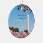Gepersonaliseerd Washington Monument Vakantie Orna Keramisch Ornament (Rechts)