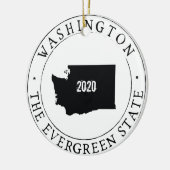 Gepersonaliseerd Washington State Ornament! Keramisch Ornament (Links)