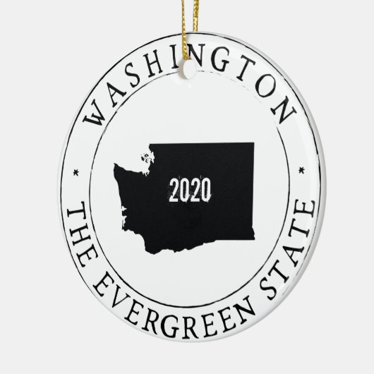 Gepersonaliseerd Washington State Ornament! Keramisch Ornament (Links)