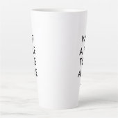 Gepersonaliseerd wat een tijd om een Motivatie vib Latte Mok (Voorkant)