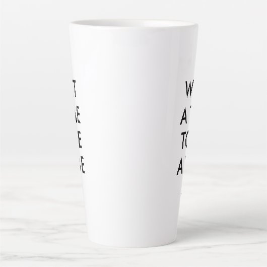 Gepersonaliseerd wat een tijd om een Motivatie vib Latte Mok (Voorkant)