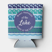 Gepersonaliseerd "Wat er gebeurt bij het meer" Blikjeskoeler (Voorkant)