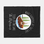 Gepersonaliseerd "Wat er gebeurt bij het meer" Fleece Deken (Voorkant (Horizontaal))