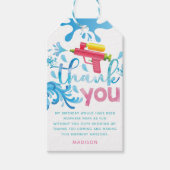 Gepersonaliseerd water Pistool Zomer Dagavond Dank Cadeaulabel (Voorkant)