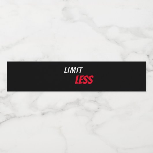 Gepersonaliseerd Waterfles Etiket (Enkel label)