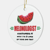 Gepersonaliseerd watermeloen keramisch ornament (Links)