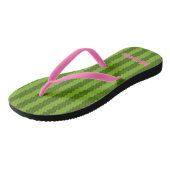 Gepersonaliseerd watermeloen teenslippers (Schuin)