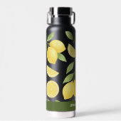 Gepersonaliseerd Waterverf citroenpatroon Waterfles (Voorkant)