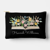 Gepersonaliseerd Waterverf Open Boekenbloemen Bloe Etui (Voorkant)