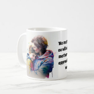 GEPERSONALISEERD WATERVERF PORTRAIT VAN MOM EN SON KOFFIEMOK