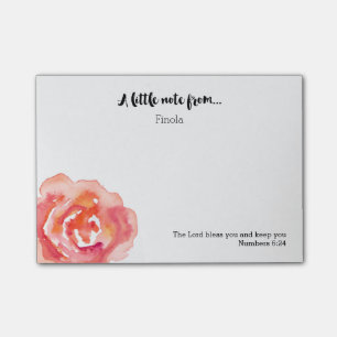 Gepersonaliseerd Waterverf Roos Scripting Post-i Post-it® Notes