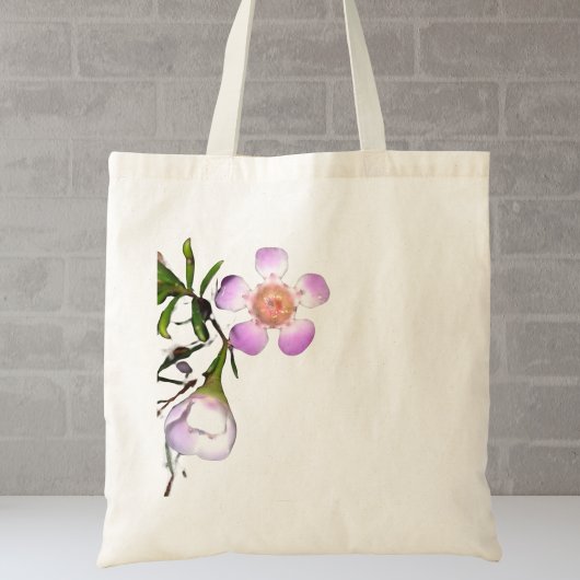 Gepersonaliseerd wax bloemenbloem Canvas tas