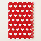 Gepersonaliseerd We houden van je oma | Rood 8 fot Notitieboek (Achterkant)