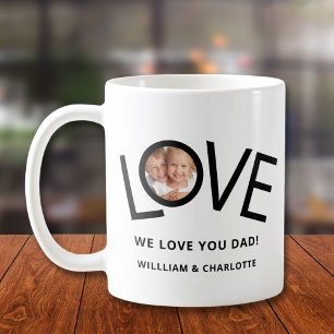 Gepersonaliseerd We houden van jou Papa Foto Koffiemok