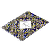 Gepersonaliseerd We kijken naar u Navy & Gold Deco Notitieboek (Linkerzijde)