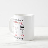 Gepersonaliseerd we vroeger in je ballen tot 3 koffiemok (Voorkant links)