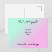 Gepersonaliseerd We zijn zwanger Aankondigingskaart (Voorkant / Achterkant)